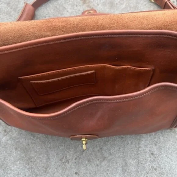 RARE Vintage Coach Beekman Briefcase 1990s - Made in Italy - Picture 5 of 12